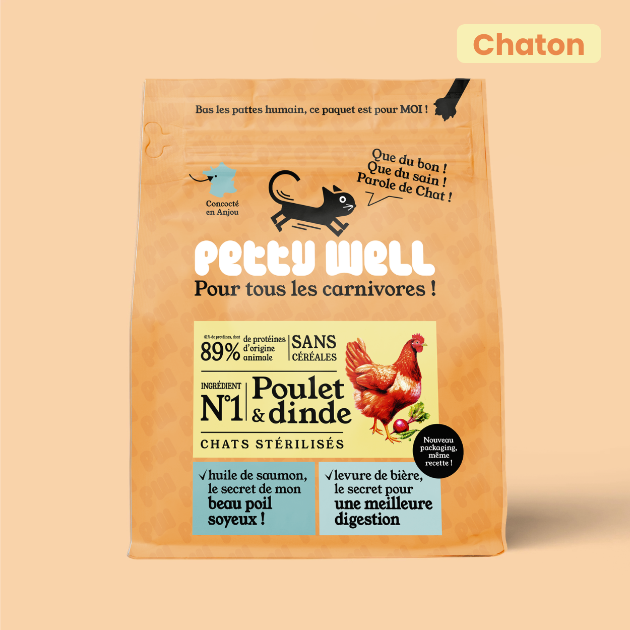 Croquettes Chaton Poulet Dinde Sans Céréales Ajoutées