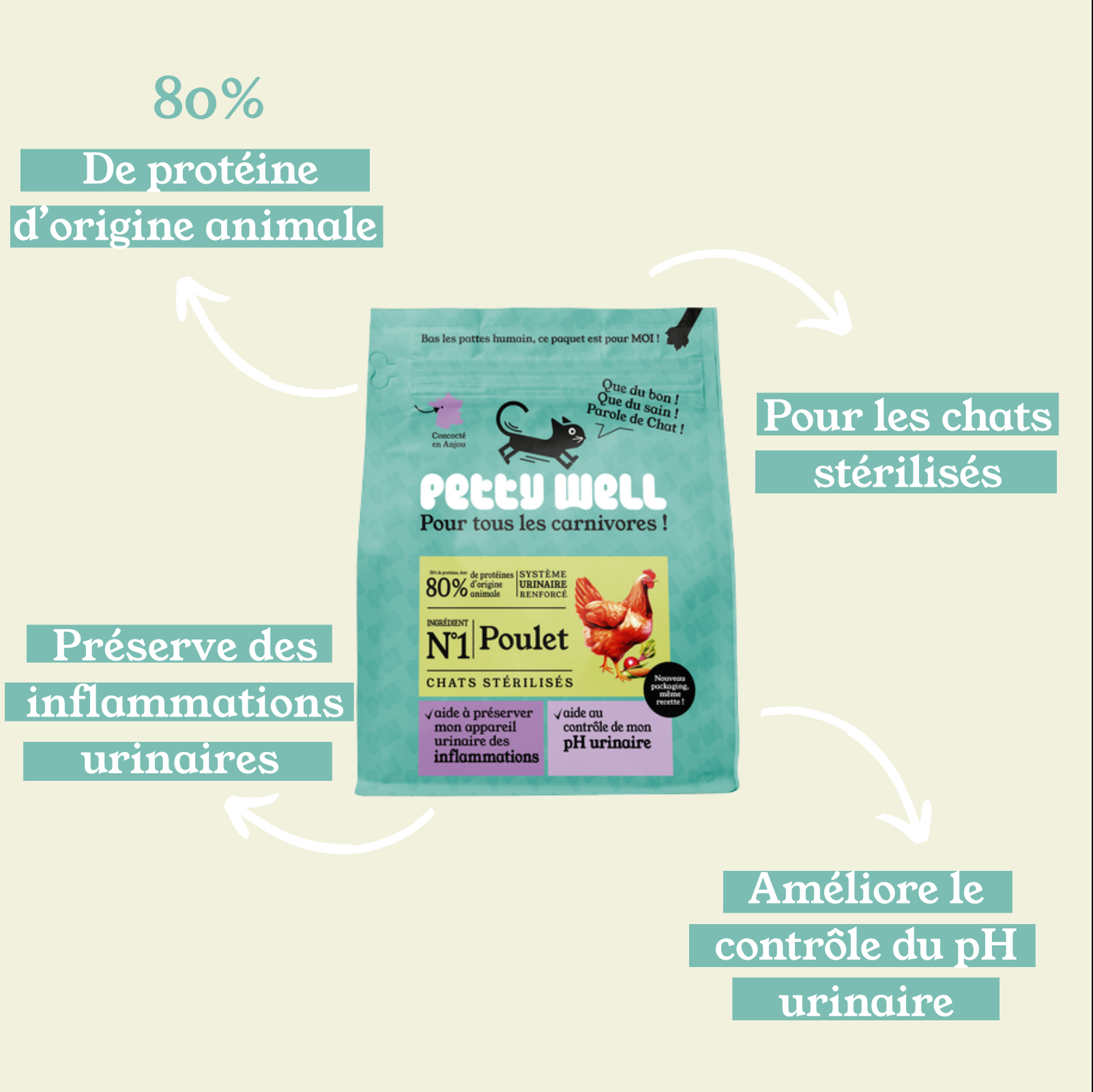 Notre recommandation : Croquettes Urinary Pour Chat - Système Urinaire Renforcé