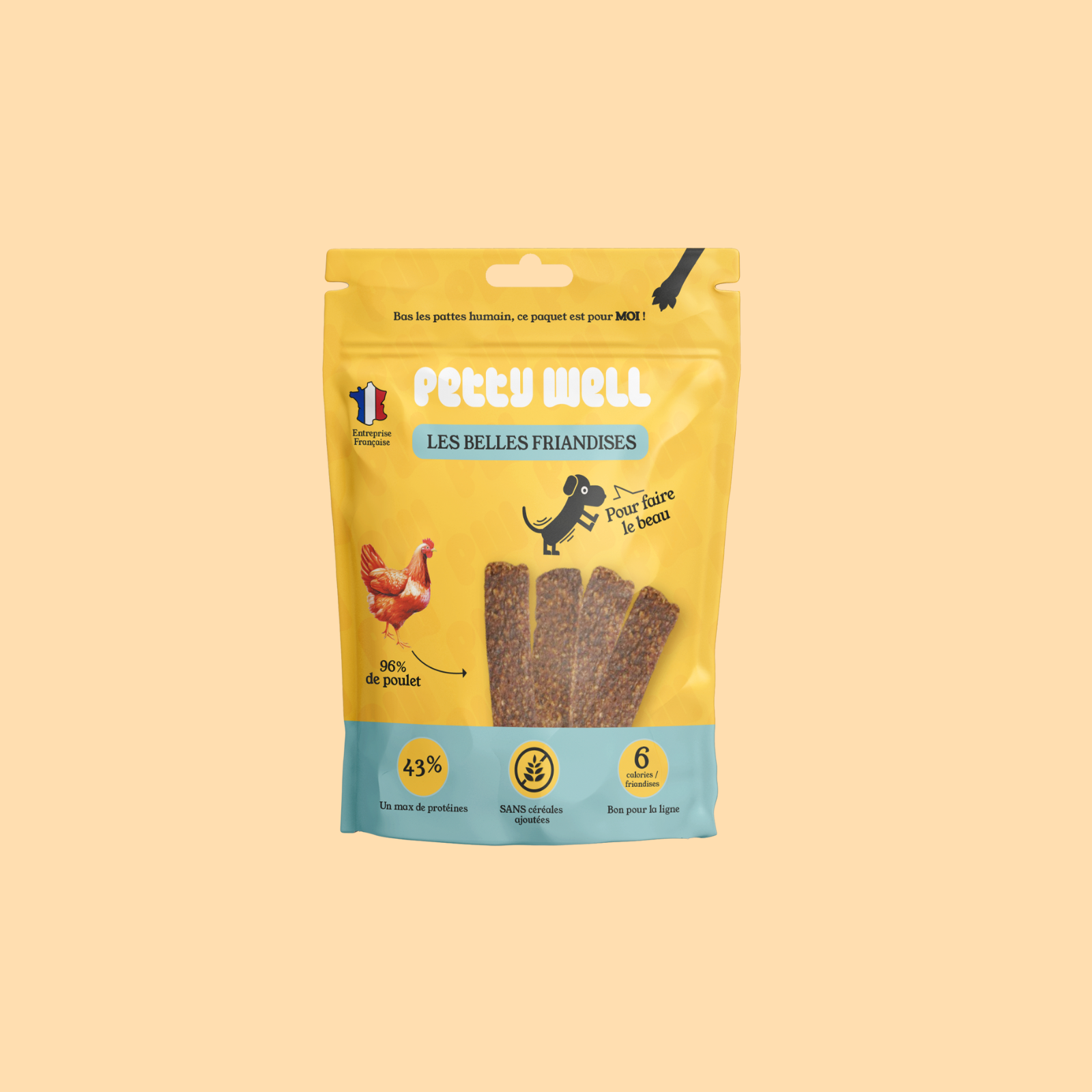 Friandises Lamelles Poulet et Légumes - Chien