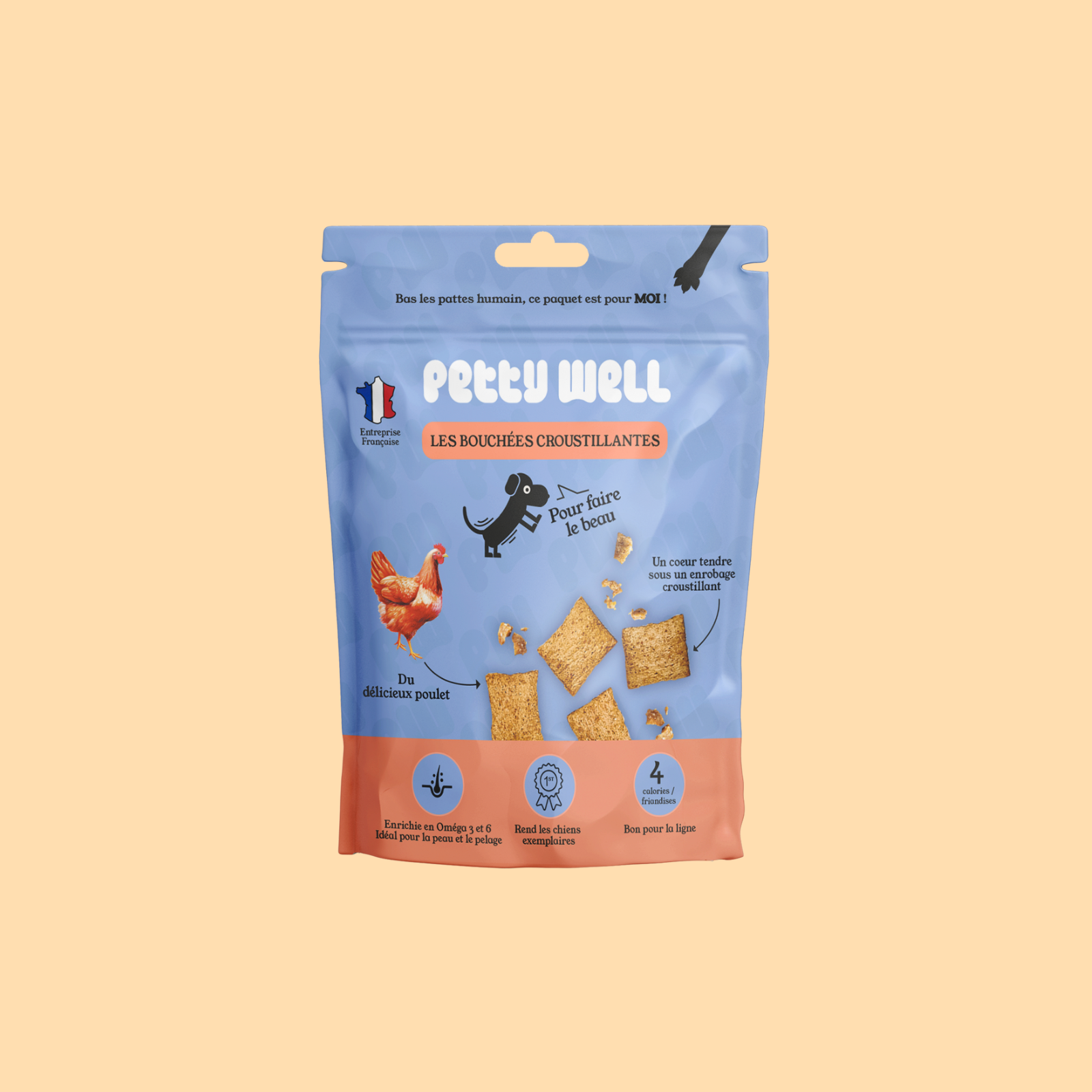 Friandises Coussins Fourrés Poulet et Romarin - Chien
